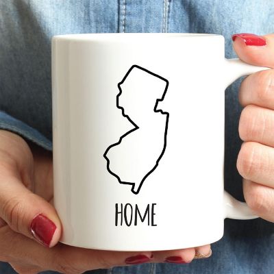 Home New Jersey Text Ceramic Mug Image 1