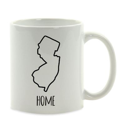 Home New Jersey Text Ceramic Mug Image 2