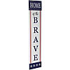 Home of the Brave Patriotic Wooden Porch Sign - 36" Image 2