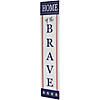 Home of the Brave Patriotic Wooden Porch Sign - 36" Image 3