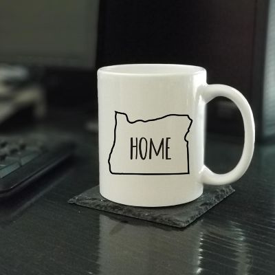 Home Oregon Text Ceramic Mug Image 1