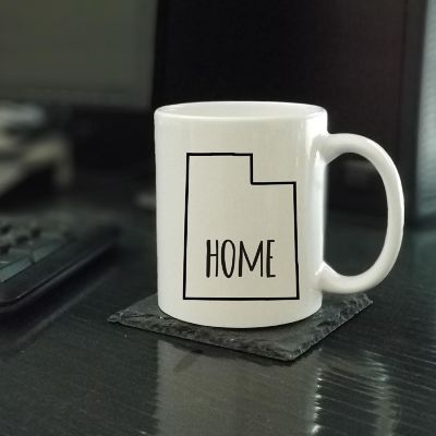 Home Utah Text Ceramic Mug Image 1
