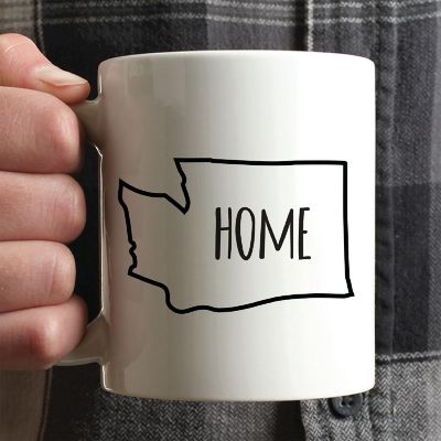 Home Washington Text Ceramic Mug Image 1