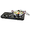 HomeCraft Double Burner Hot Plate Image 1