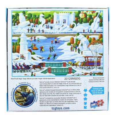 Hometown Collection 1000 Piece Jigsaw Puzzle  Wisconsin Snow Sculptures Image 1