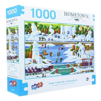 Hometown Collection 1000 Piece Jigsaw Puzzle  Wisconsin Snow Sculptures Image 2