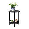 Honey Can Do 2 Tier Round Side Table Image 1