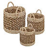 Honey Can Do 3 Piece Set Woven Baskets - Tea Stained Image 1