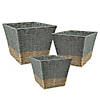 Honey Can Do 3 Piece Square Seagrass Baskets Image 1