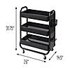 Honey-Can-Do 3-Tier Storage Rolling Cart With Accessories Image 1