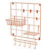 Honey Can Do 8 Piece Wall Grid Kit - Rosy Copper Image 1