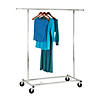 Honey-Can-Do Collapsible Expandable Rolling Garment Rack, Chrome Image 1