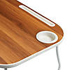 Honey Can Do - Collapsible Folding Lap Desk White/Faux Walnut Image 4