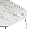Honey Can Do Collapsible Folding Lap Desk - White/Faux White Marble Image 4