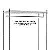 Honey-Can-Do Heavy Duty Rolling Garment Rack with Two Shelves, Chrome Image 4