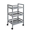 Honey-Can-Do Metal Rolling Cart - Gray Image 1