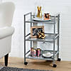 Honey-Can-Do Metal Rolling Cart - Gray Image 2