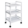 Honey-Can-Do Metal Rolling Cart - White Image 1