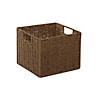 Honey Can Do Parchment Cord Crate - Brown Image 1
