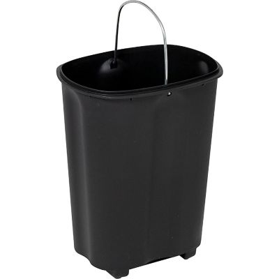 Honey-Can-Do Rectangular Stainless Steel Step Trash Can with Lid, 12-Liter Image 3