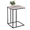 Honey-Can-Do Square C End Table, Natural Image 1