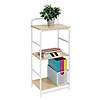 Honey-Can-Do Wood and Metal Small Shelf, 3 Tiers Image 1
