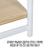 Honey-Can-Do Wood and Metal Small Shelf, 3 Tiers Image 3