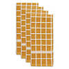 Honey Gold Solid Windowpane Terry Dishtowel 4 Piece Image 1