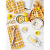 Honey Gold Solid Windowpane Terry Dishtowel 4 Piece Image 3