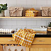 Honey Gold Solid Windowpane Terry Dishtowel 4 Piece Image 4