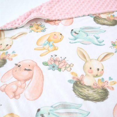 Honey Lemonade - Baby & Toddler Minky Blanket (Bunnies) Image 2