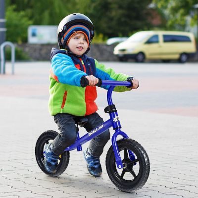 HoneyJoy Kids Balance Bike No Pedal w/ Adjustable Handlebar & Seat Blue Image 1