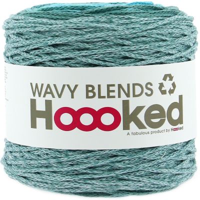 Hoooked Wavy Blends Yarn-Sea Splash Image 1
