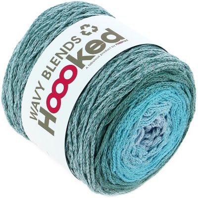 Hoooked Wavy Blends Yarn-Sea Splash Image 1