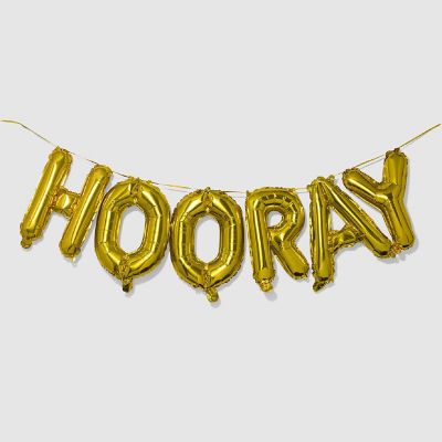 Hooray Balloon Banner - 1 Piece Image 1