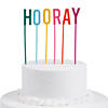 Hooray Cake Topper - 6 Pc. Image 1