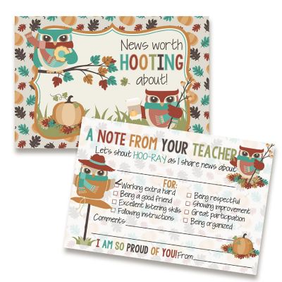 Hooting Owl Teacher Mail for Students by AmandaCreation 30ct Image 1