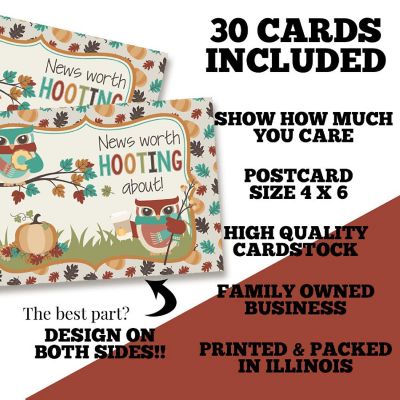 Hooting Owl Teacher Mail for Students by AmandaCreation 30ct Image 1