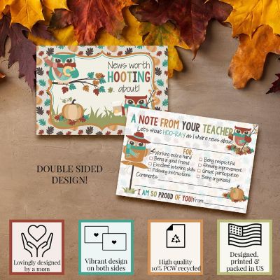 Hooting Owl Teacher Mail for Students by AmandaCreation 30ct Image 2
