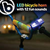 Horn Brightz Bike Lights & Multi-Sound Horn: Blue Image 2