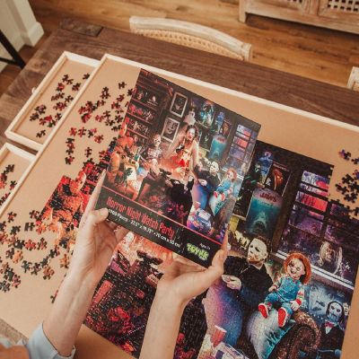 Horror Night Watch Party 1000 Piece Jigsaw Puzzle By Rachid Lotf Image 2