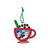 Hot Cocoa Cup Ornament Craft Kit - Makes 12 Image 1