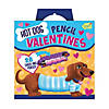 Hot Dog Pencil Valentine Pack Image 1