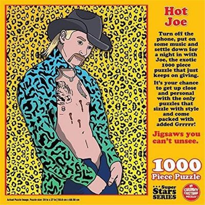 Hot Joe Tiger King Jigsaw Puzzle 1000ct Piece Premium Quality Pop Culture Chunky Custard Puzzles Image 1