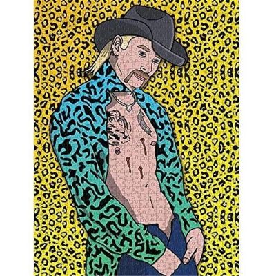 Hot Joe Tiger King Jigsaw Puzzle 1000ct Piece Premium Quality Pop Culture Chunky Custard Puzzles Image 2