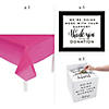 Hot Pink Awareness Table Decorating & Donation Collection Kit - 3 Pc. Image 1