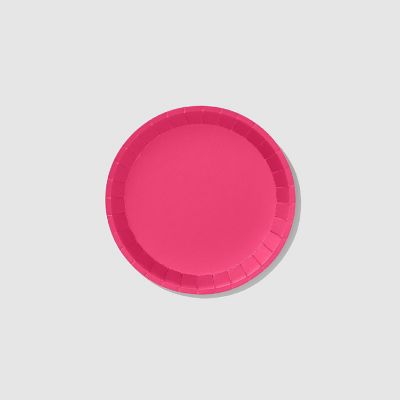 Hot Pink Classic Small Plates -10/Pack - 10 Pieces Image 1