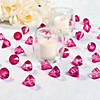 Hot Pink Diamond-Shaped Acrylic Gems - 25 Pc. Image 1