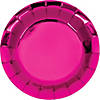 Hot Pink Foil Dessert Plates, 24 ct Image 1