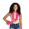 Hot Pink Plastic Leis - 12 Pc. Image 1